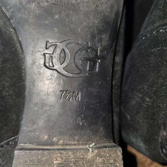 Guess Womens Black Over-The-Knee Leather & Man-Made Boots Size 7.5M - Picture 7 of 9